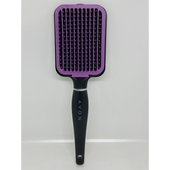 Avon Detangling Paddle Hair Brush With Removable Purple Cleaning Grid - Picture 1 of 6
